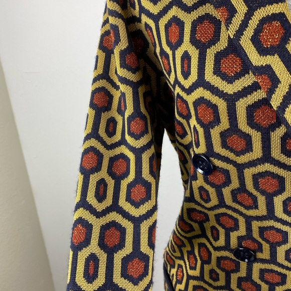 Geometric Patterned Blazer - Multicolor - Picture 14 of 16